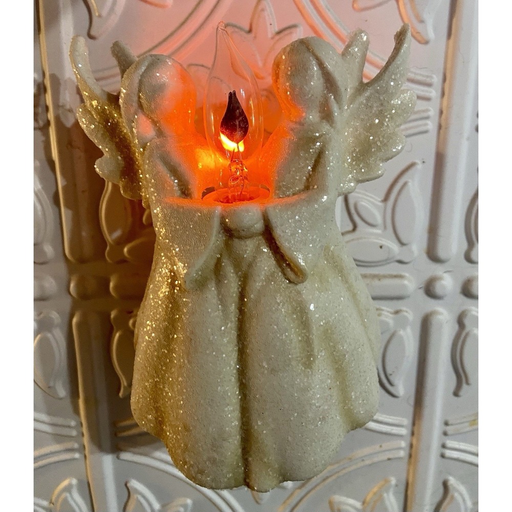 Two Angels Flickering Nightlight Lights In The Night Midwest Seasons NIB
